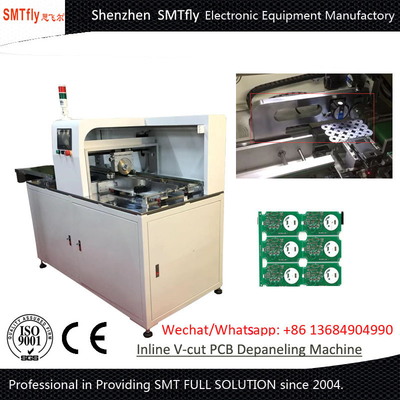 Thiết bị tách PCB cắt bằng động cơ bước / động cơ Servo với nhiều lưỡi dao tròn