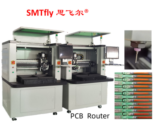0.1mm cắt chính xác máy định tuyến PCB với tay trái 0.8-2.5mm Routing