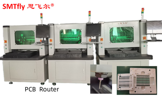 Bộ định tuyến máy trạm kép 4.2KW L450mm Cnc Pcb / Máy định tuyến tách PCB
