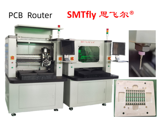Bộ định tuyến PCB Thiết bị tách rời PCB với Máy hút bụi trên