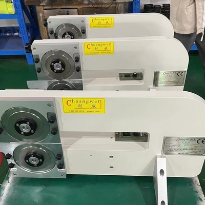 Máy tách PCB Máy tách PCB động cơ V-Groove với lưỡi dao tròn