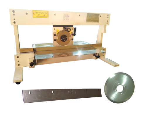 CWV-1M Máy loại bỏ tấm PCB với lưỡi dao tuyến tính và lưỡi dao tròn điều chỉnh
