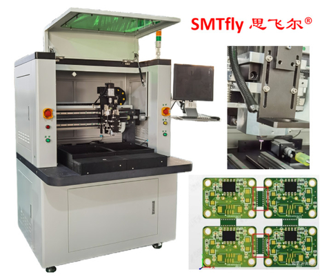 Máy định tuyến PCB với bộ trao đổi trượt 2 chiều và công cụ tách tự động