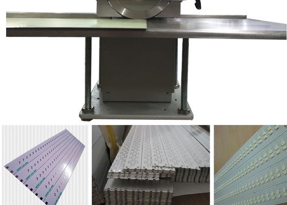 Máy tách rãnh chữ V bán tự động nhỏ với các lưỡi tròn sắc bén