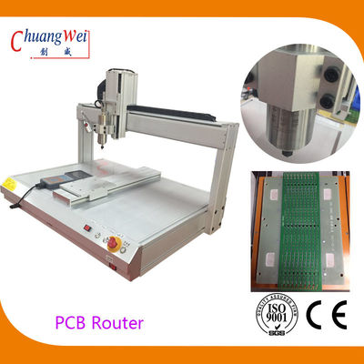 Máy định tuyến PCB tốc độ cao cho PCB trắng Depaneling với tốc độ cắt 500mm / s